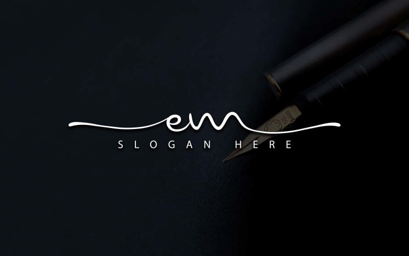 Creative Photography EM Letter Logo Design Logo Template