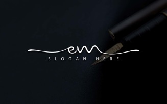 Creative Photography EM Letter Logo Design