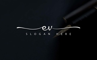 Creative Photography EV Letter Logo Design