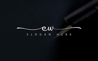 Creative Photography EW Letter Logo Design