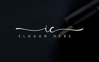 Creative Photography IC Letter Logo Design