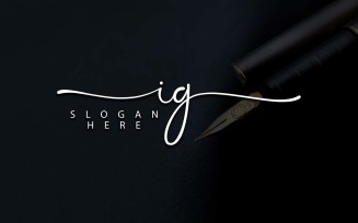 Creative Photography IG Letter Logo Design