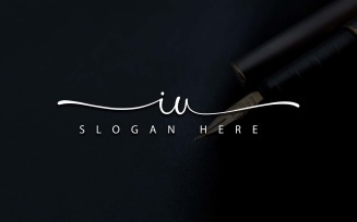 Creative Photography IU Letter Logo Design