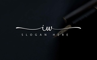 Creative Photography IW Letter Logo Design