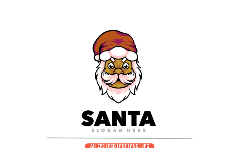 Santa claus mascot logo design Logo Template