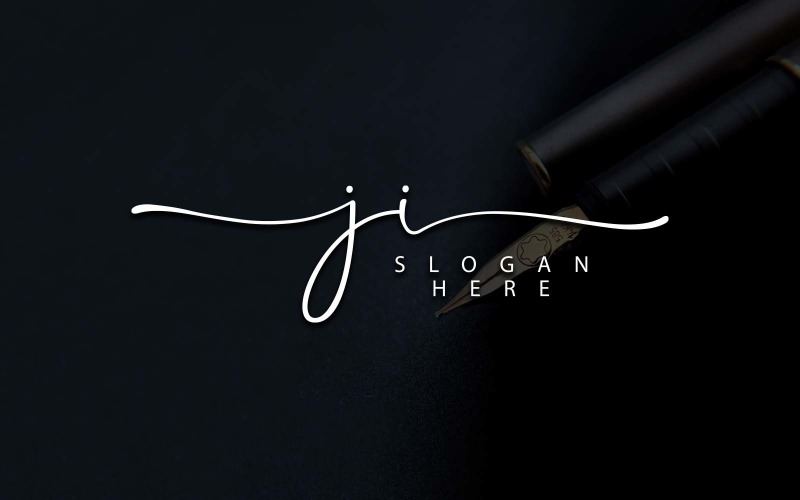 Creative Photography JI Letter Logo Design Logo Template