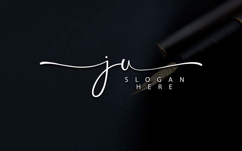 Creative Photography JU Letter Logo Design Logo Template