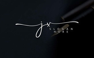 Creative Photography JX Letter Logo Design