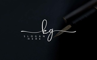 Creative Photography KG Letter Logo Design