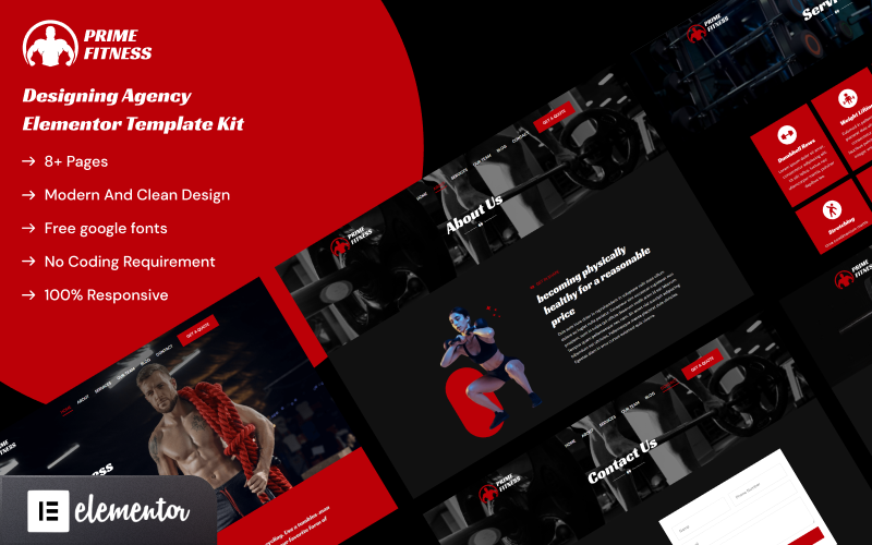 Template #361660 Clean Fitness Webdesign Template - Logo template Preview