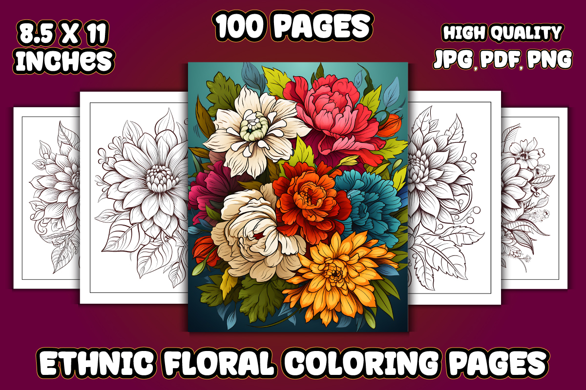 Template #361678 Floral Coloring Webdesign Template - Logo template Preview