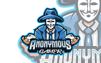 Anonymous Mascot Logo Template