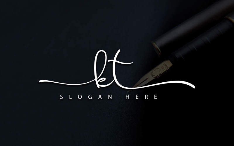 Creative Photography KT Letter Logo Design Logo Template