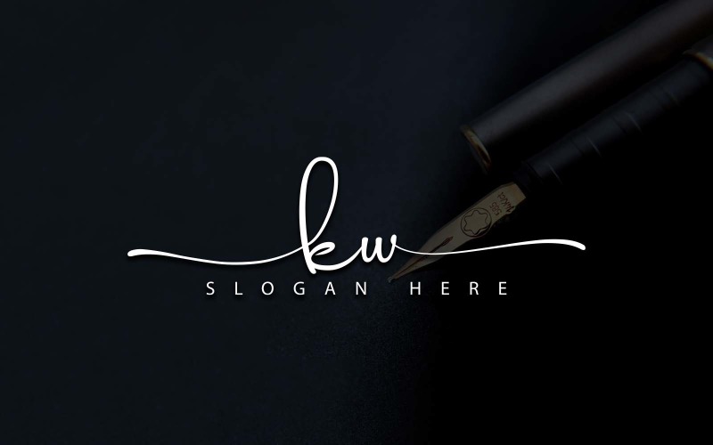 Creative Photography KW Letter Logo Design Logo Template