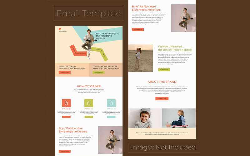 Education For Kids Email Marketing Newsletter Template Corporate Identity