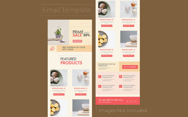 Fashion Product Promotion Email Newsletter Template Corporate Identity