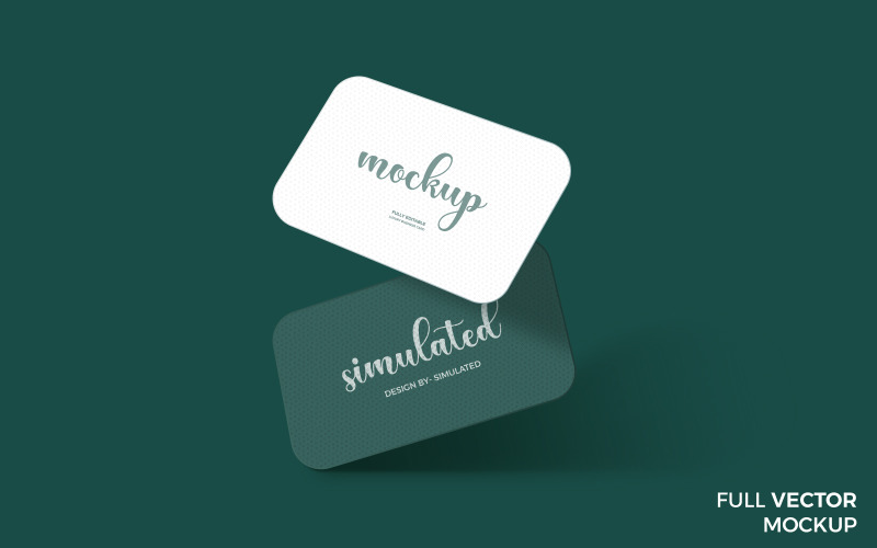 Branding Vector Business card mockup templates Product Mockup