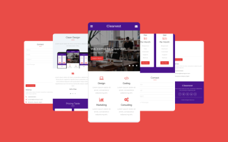 Cleanest – Mobile Website Template