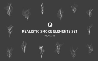 Realistic Smoke Elements Set
