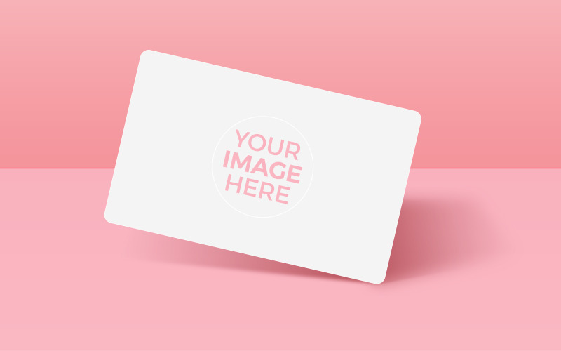 Vector Business card mockup template Product Mockup