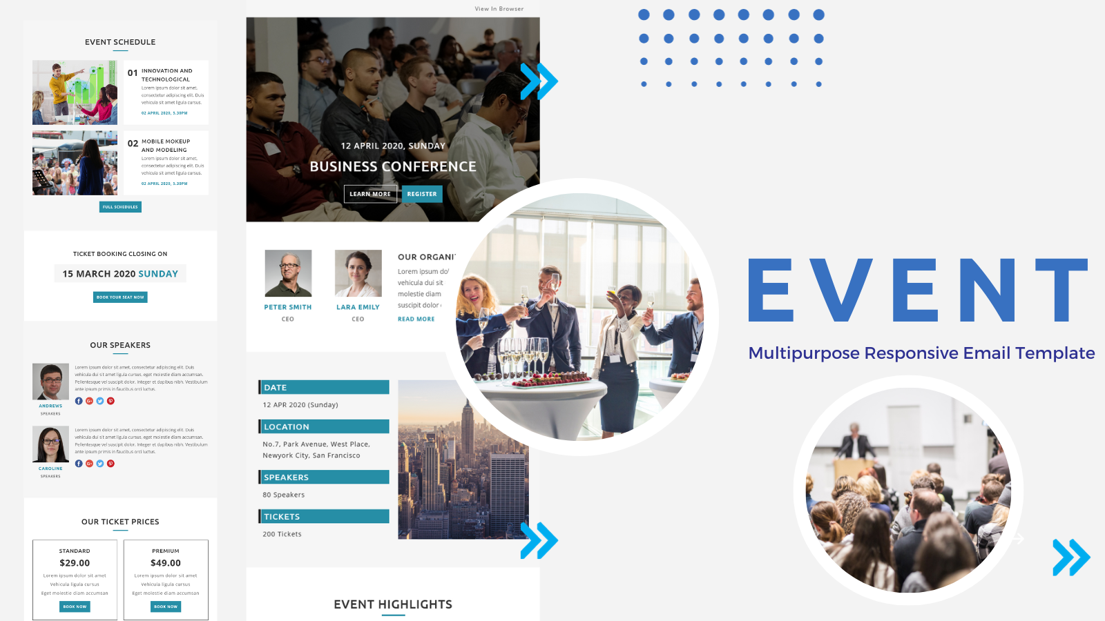 Events – Multipurpose Responsive Email Template