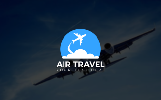 Air travel logo template. Travel logo, Plane logo, Plane vector, Airplane icon logo, Airplane vector
