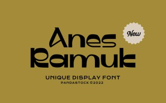 Anes Romuk Unique Display Font