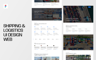 Shipping & Logistics UI Design Web