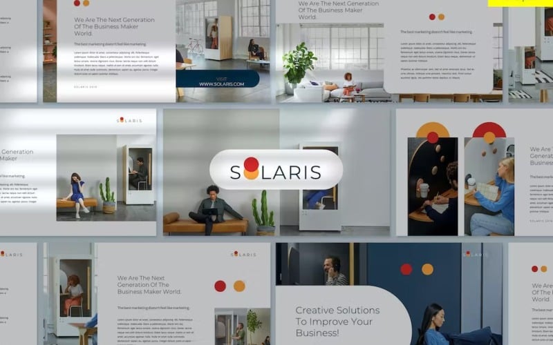 Solaris - Clean & Minimal Powerpoint Template PowerPoint Template
