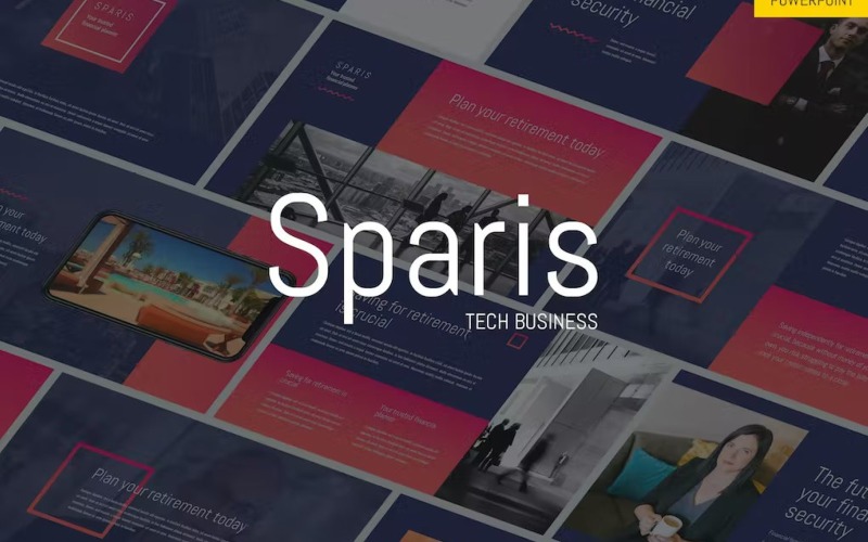 Sparis - Tech Business Powerpoint Template PowerPoint Template