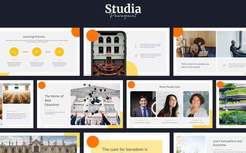 Studia Education Powerpoint Template PowerPoint Template