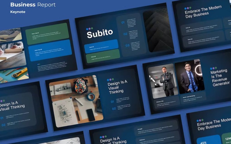 SUBITO - Business Report Keynote Keynote Template