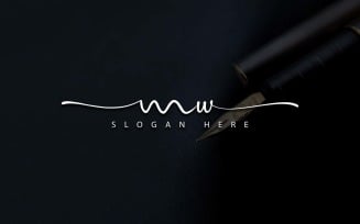 Creative Photography MW Letter Logo Design
