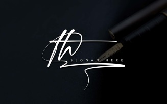 Creative Photography TH Letter Logo Design