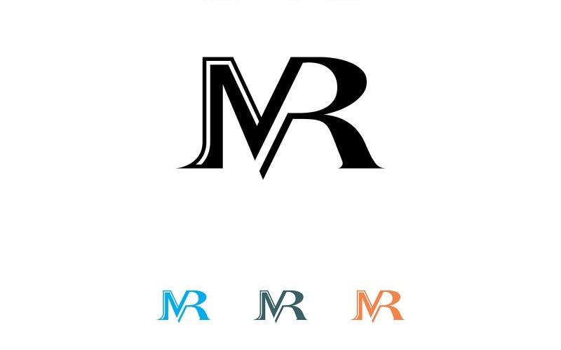 mr logo vector or rm logo Logo Template