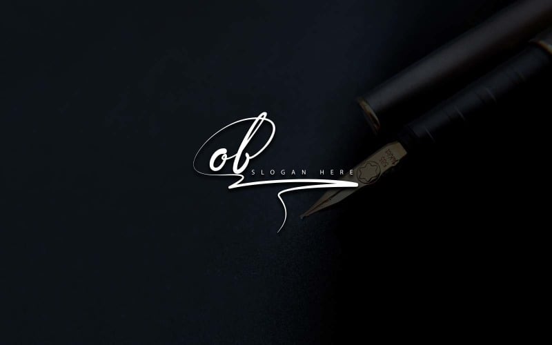 Creative Photography OB Letter Logo Design Logo Template