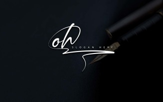 Creative Photography OH Letter Logo Design