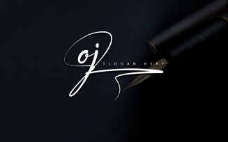 Creative Photography OJ Letter Logo Design