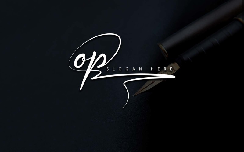Creative Photography OP Letter Logo Design Logo Template