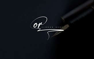 Creative Photography OR Letter Logo Design