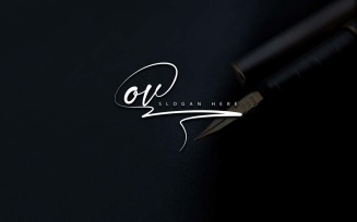Creative Photography OV Letter Logo Design