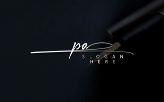 Creative Photography PA Letter Logo Design