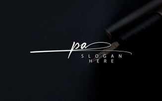 Creative Photography PA Letter Logo Design