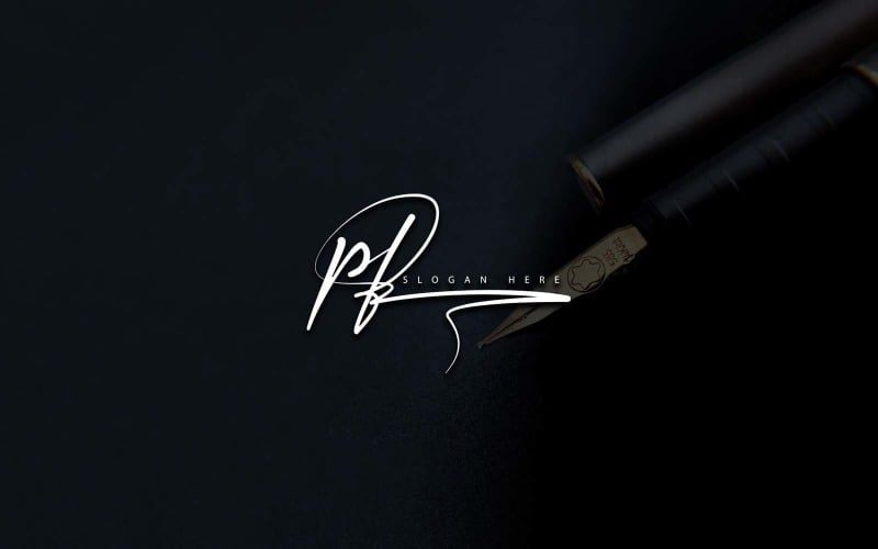 Creative Photography PF Letter Logo Design Logo Template