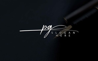 Creative Photography PG Letter Logo Design