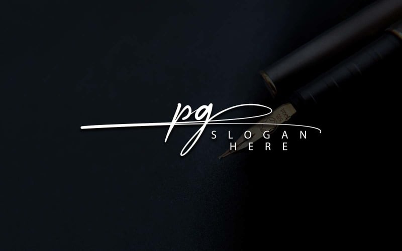 Creative Photography PG Letter Logo Design Logo Template