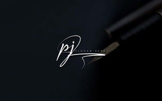 Creative Photography PJ Letter Logo Design
