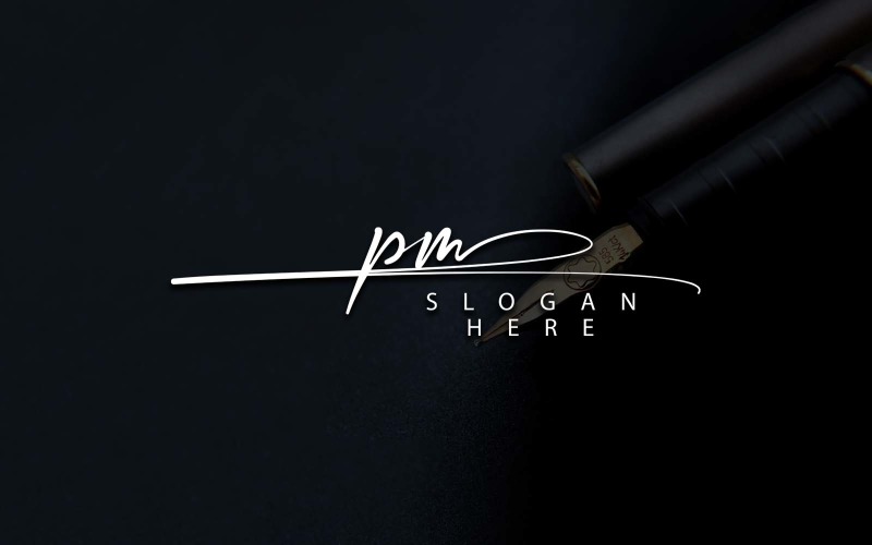 Creative Photography PM Letter Logo Design Logo Template