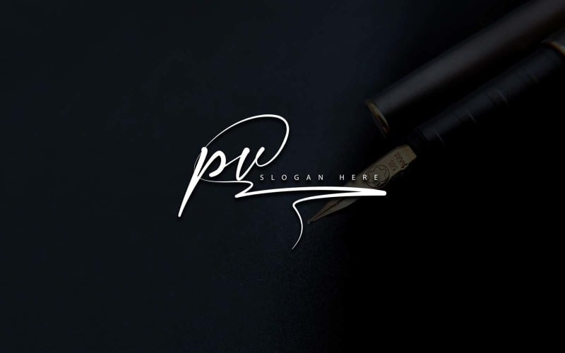 Creative Photography PV Letter Logo Design Logo Template