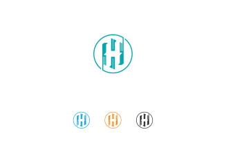 H letter polygon logo design